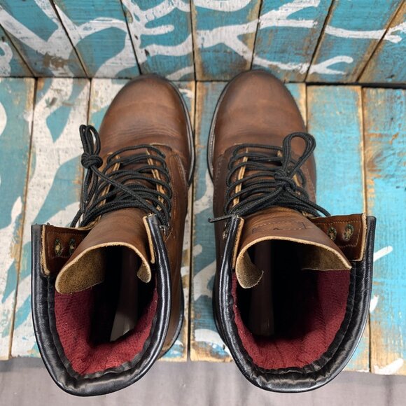 Vintage Red Wing Lace up 23013 Soft Toe Worn Boot Mens 7.5(3E) Made in USA - Picture 6 of 11